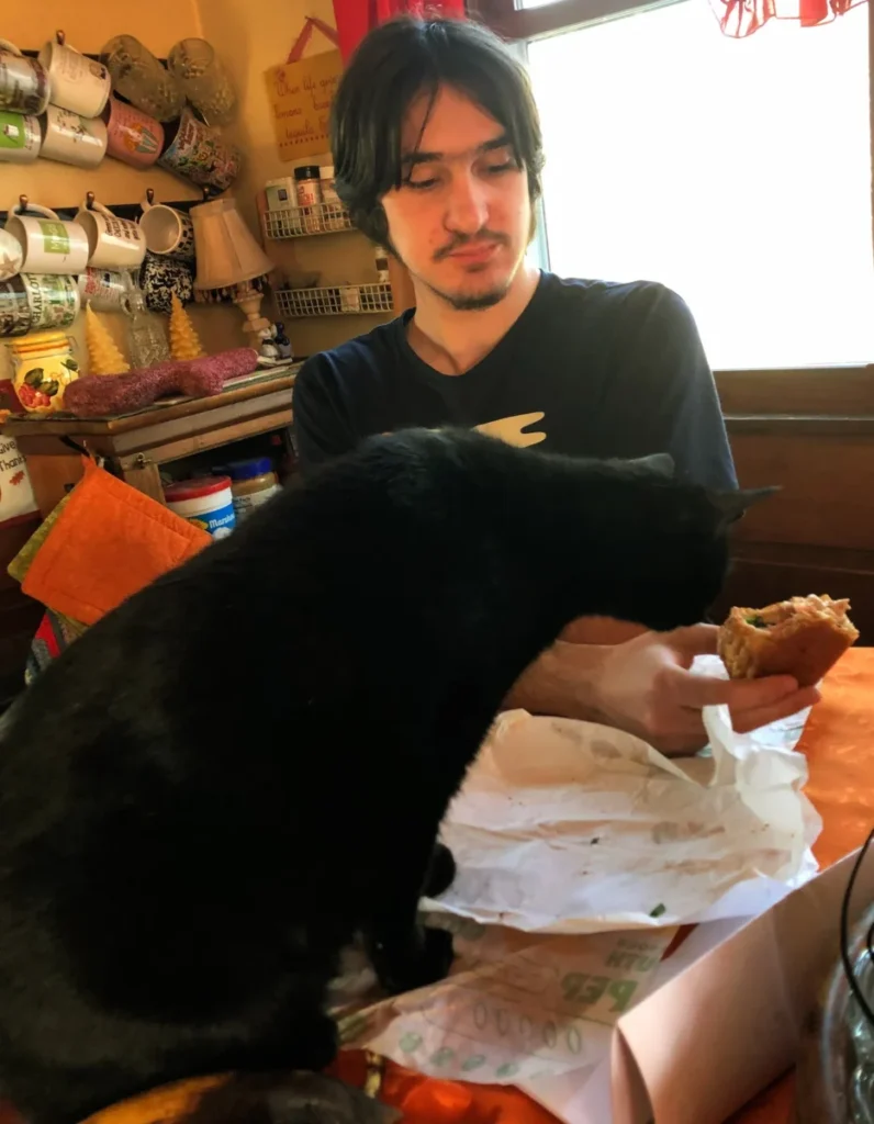 Our tech, Lee Norris, is also pretty good at spoiling our mascot!